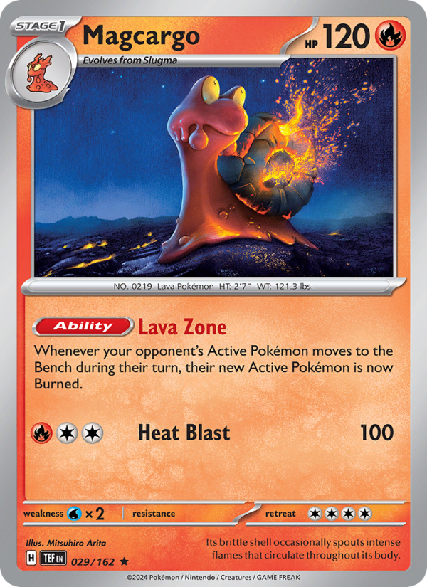 TEF Temporal Forces 029/218 Magcargo (Rare - holo)
