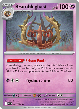 PFL Phantasmal Flames 047/130 Brambleghast (Uncommon - reverse)