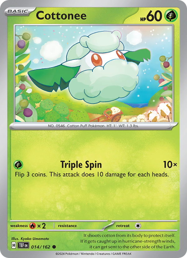 TEF Temporal Forces 014/218 Cottonee (Common - reverse)