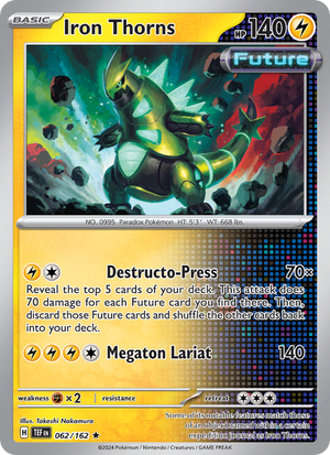 TEF Temporal Forces 062/218 Iron Thorns (Rare - holo)
