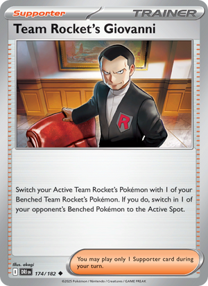 DRI Destined Rivals 174/244 Team Rocket's Giovanni (Uncommon - reverse)