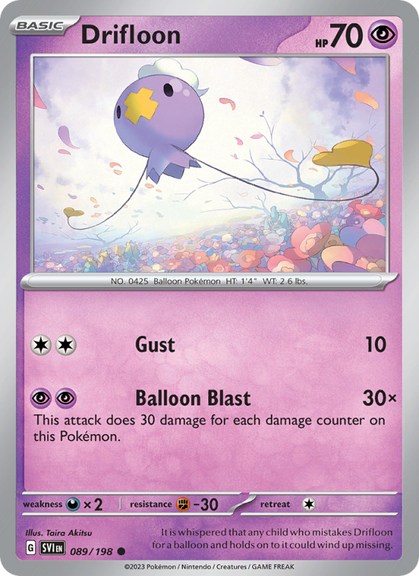 SV Scarlet & Violet 089/258 Drifloon (Common - normal)