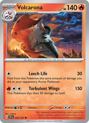 SSP Surging Sparks 025/252 Volcarona (Common - normal)