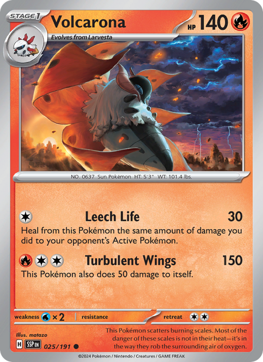 SSP Surging Sparks 025/252 Volcarona (Common - normal)