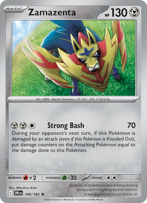 DRI Destined Rivals 146/244 Zamazenta (Rare - reverse)