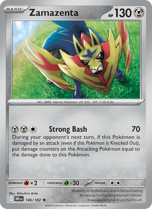 DRI Destined Rivals 146/244 Zamazenta (Rare - reverse)