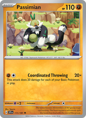 SSP Surging Sparks 111/252 Passimian (Uncommon - reverse)