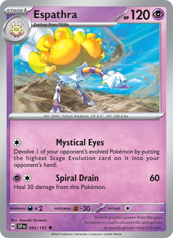 SSP Surging Sparks 095/252 Espathra (Uncommon - normal)