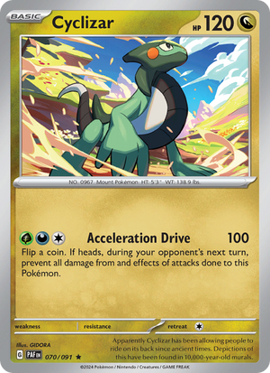 PAF Paldean Fates 070/245 Cyclizar (Rare - reverse)