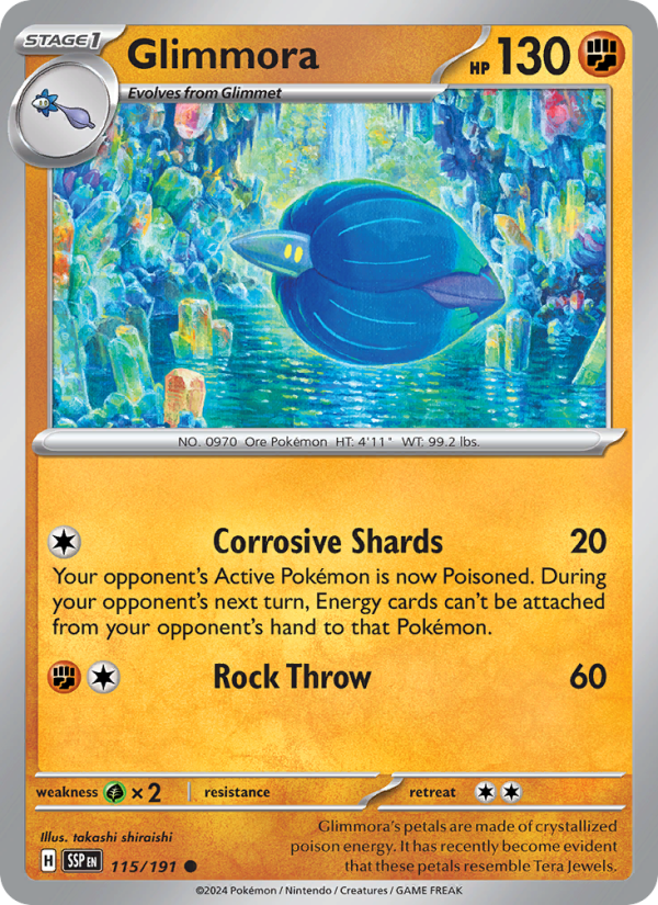 SSP Surging Sparks 115/252 Glimmora (Common - reverse)
