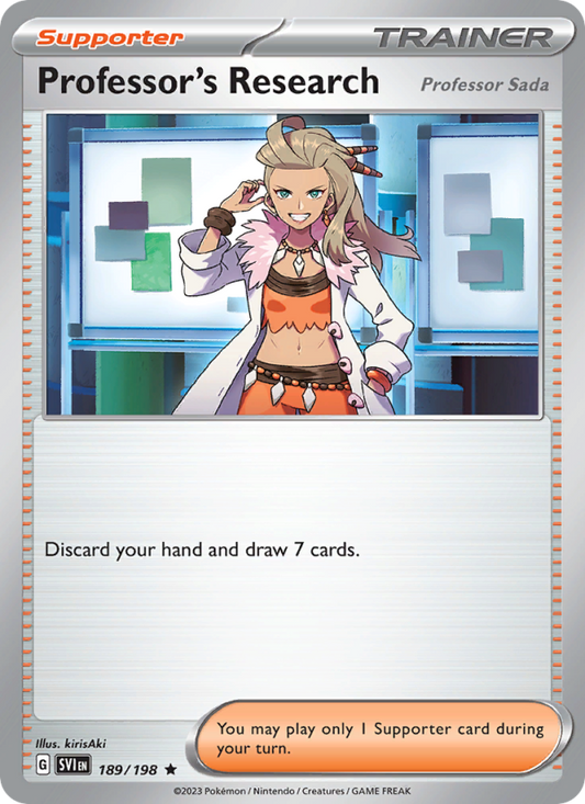 SV Scarlet & Violet 189/258 Professor's Research (Rare - holo)
