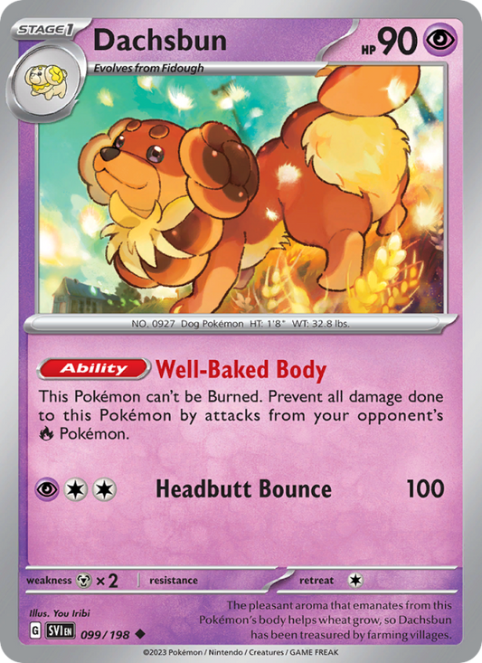 SV Scarlet & Violet 099/258 Dachsbun (Uncommon - normal)
