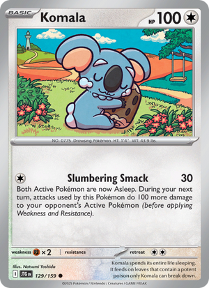 JTG Journey Together 129/190 Komala (Common - reverse)