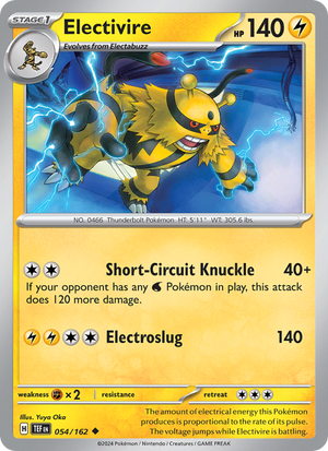 TEF Temporal Forces 054/218 Electivire (Uncommon - reverse)