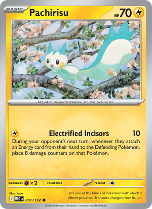 MEG Mega Evolution 051/188 Pachirisu (Common - holo)