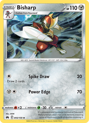 CRZ Crown Zenith 093/230 Bisharp (Uncommon - normal)