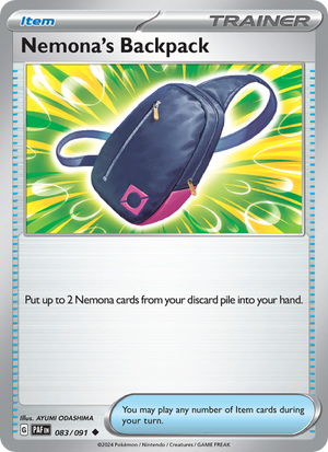 PAF Paldean Fates 083/245 Nemona's Backpack (Uncommon - normal)