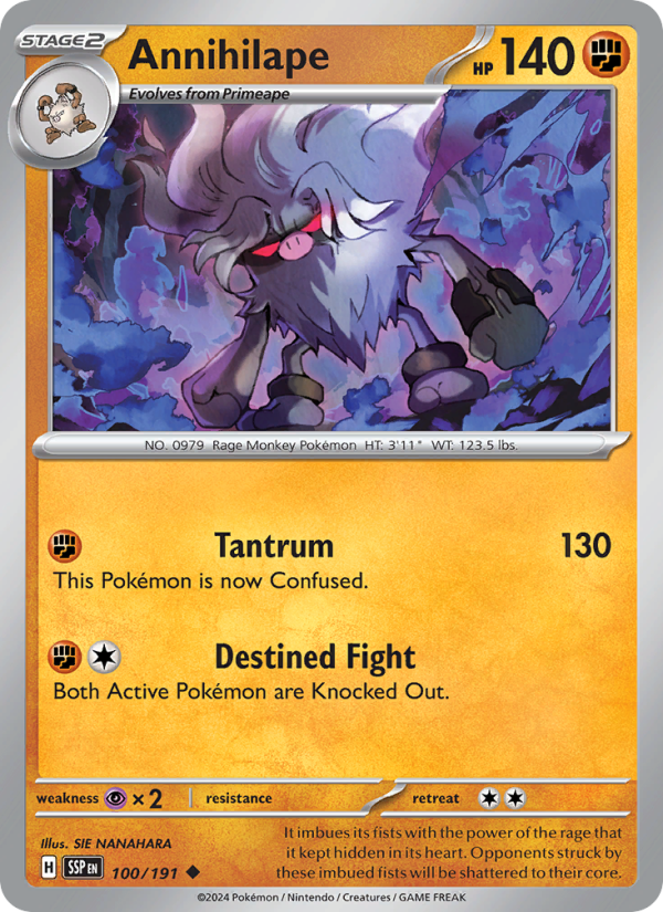 SSP Surging Sparks 100/252 Annihilape (Uncommon - reverse)