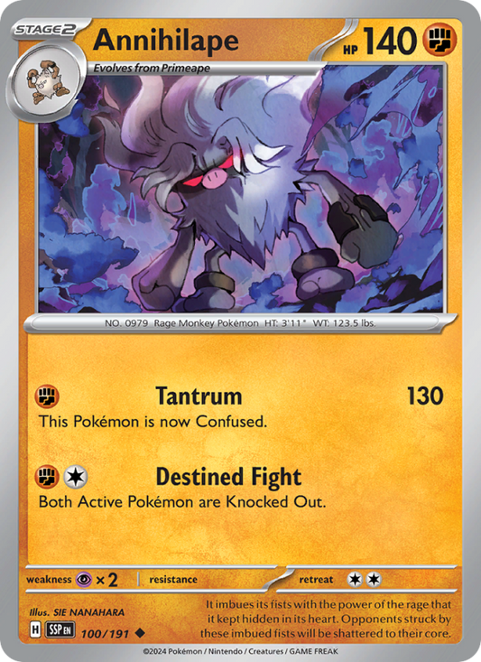 SSP Surging Sparks 100/252 Annihilape (Uncommon - reverse)