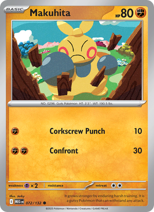 MEG Mega Evolution 072/188 Makuhita (Common - normal)
