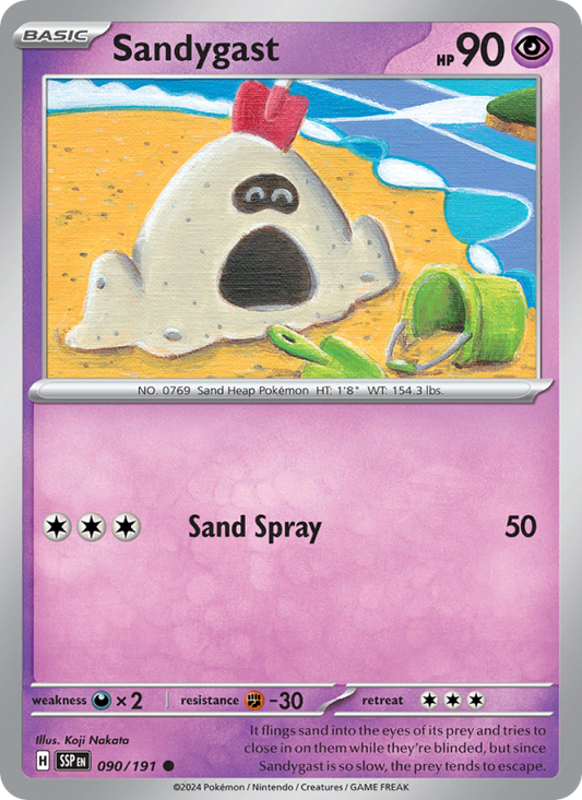 SSP Surging Sparks 090/252 Sandygast (Common - reverse)