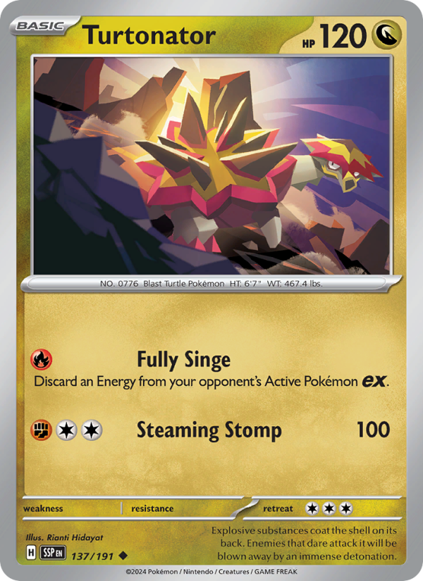 SSP Surging Sparks 137/252 Turtonator (Uncommon - normal)