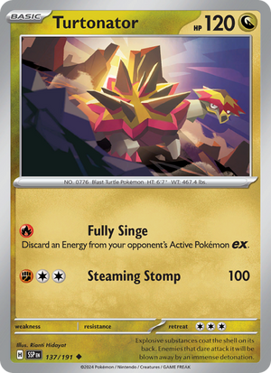 SSP Surging Sparks 137/252 Turtonator (Uncommon - normal)