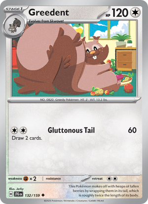 JTG Journey Together 132/190 Greedent (Uncommon - reverse)