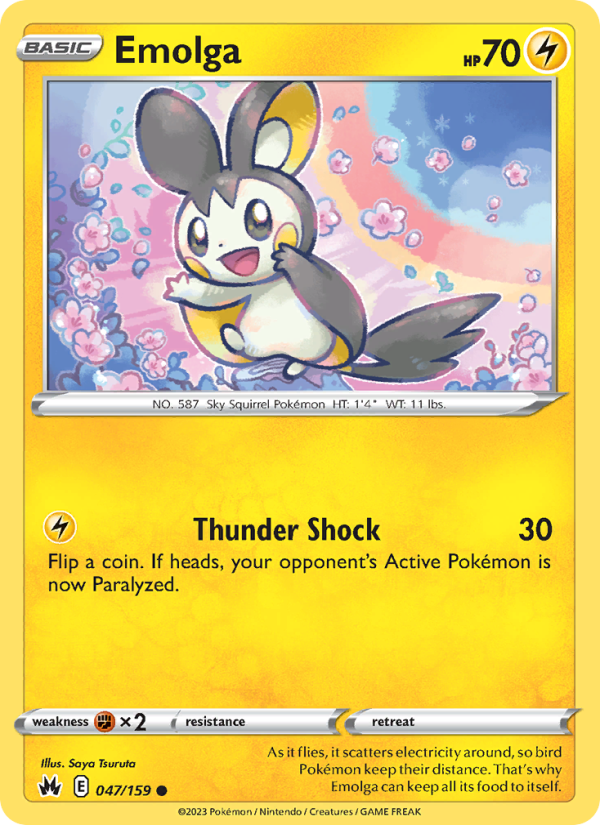 CRZ Crown Zenith 047/230 Emolga (Common - normal)