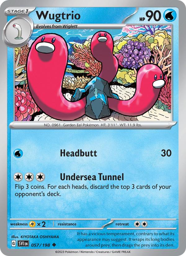 SV Scarlet & Violet 057/258 Wugtrio (Uncommon - reverse)