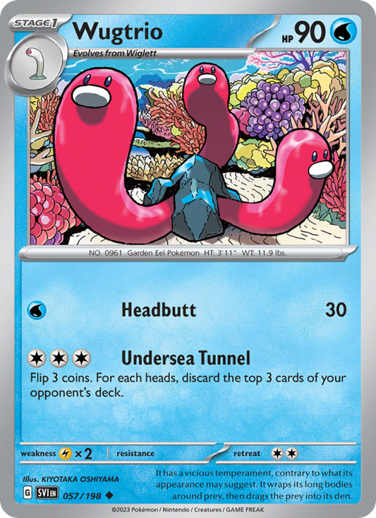 SV Scarlet & Violet 057/258 Wugtrio (Uncommon - reverse)