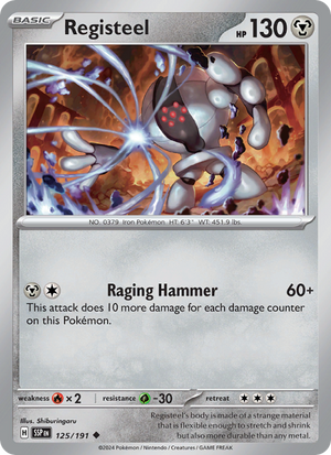 SSP Surging Sparks 125/252 Registeel (Uncommon - reverse)