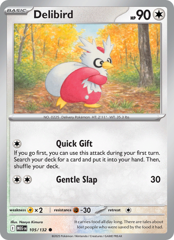 MEG Mega Evolution 105/188 Delibird (Common - reverse)