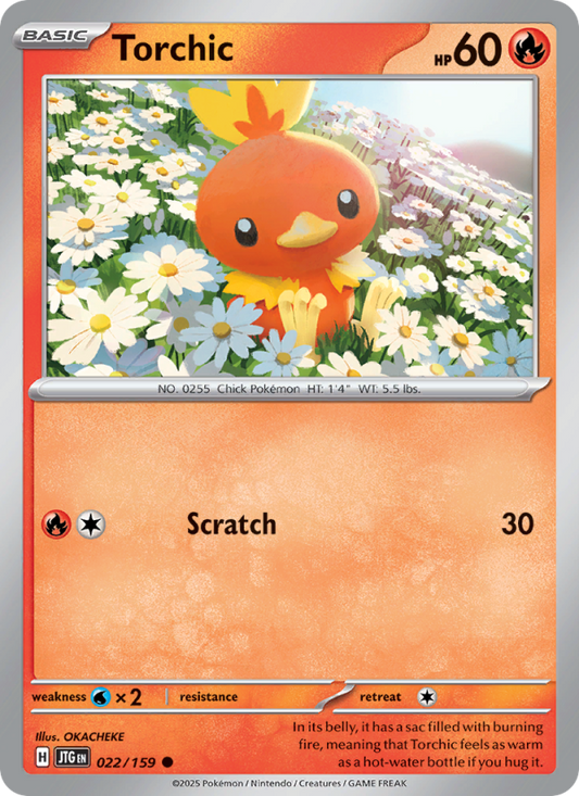 JTG Journey Together 022/190 Torchic (Common - normal)