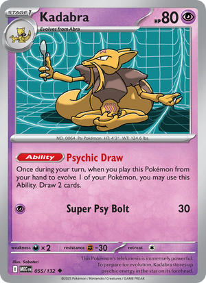 MEG Mega Evolution 055/188 Kadabra (Uncommon - normal)