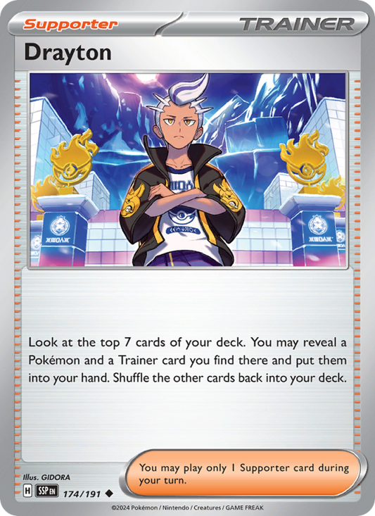 SSP Surging Sparks 174/252 Drayton (Uncommon - normal)