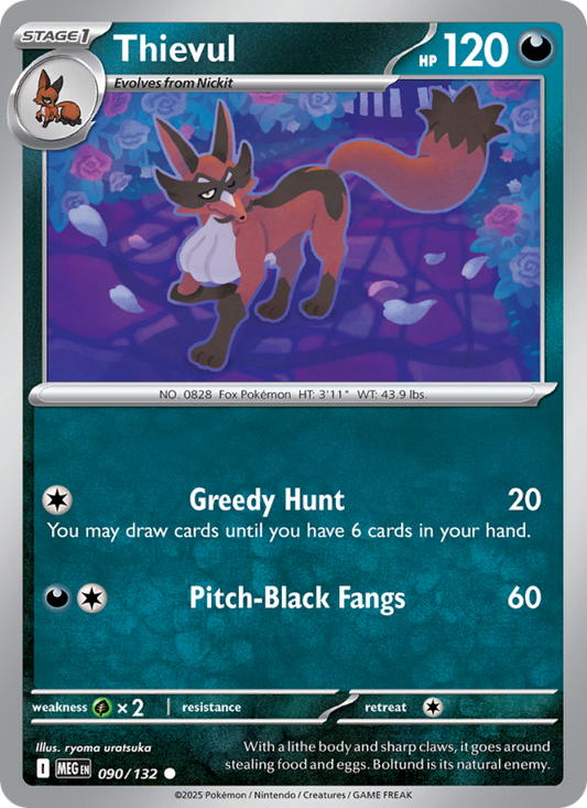 MEG Mega Evolution 090/188 Thievul (Common - normal)