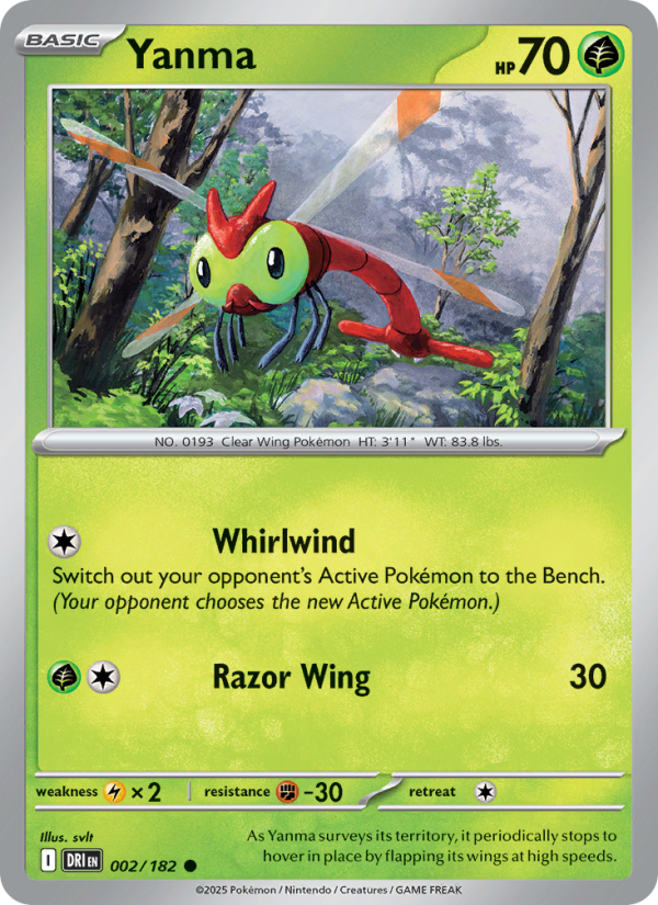 DRI Destined Rivals 002/244 Yanma (Common - normal)
