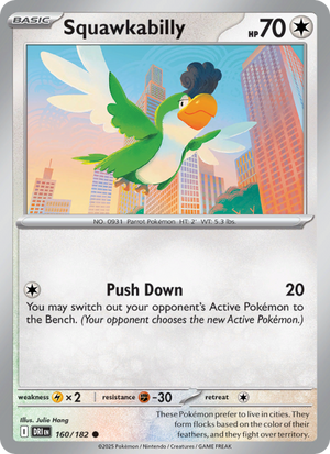 DRI Destined Rivals 160/244 Squawkabilly (Common - normal)