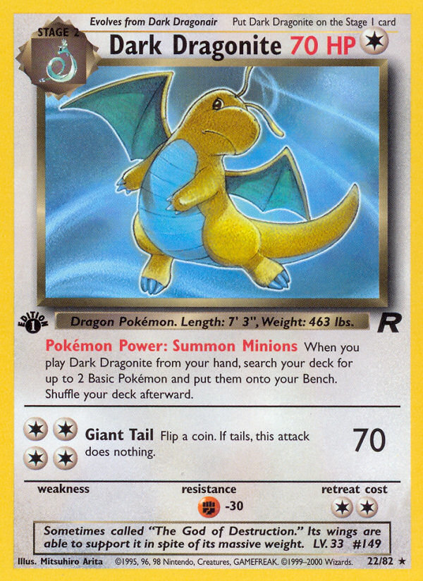RO Team Rocket 22/83 Dark Dragonite (Rare - normal)