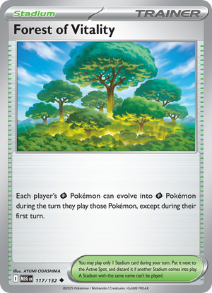 MEG Mega Evolution 117/188 Forest of Vitality (Uncommon - normal)