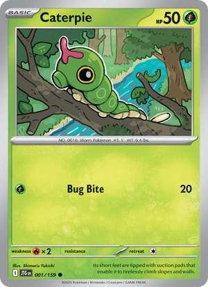 JTG Journey Together 001/190 Caterpie (Common - normal)