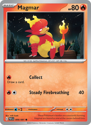 PAF Paldean Fates 009/245 Magmar (Common - normal)