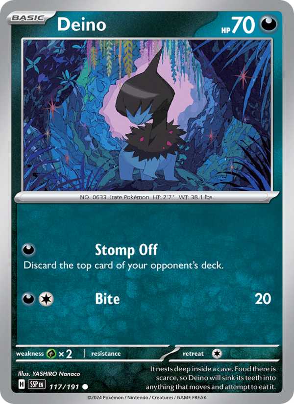 SSP Surging Sparks 117/252 Deino (Common - normal)