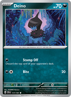 SSP Surging Sparks 117/252 Deino (Common - normal)