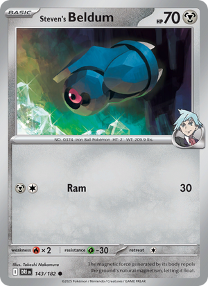 DRI Destined Rivals 143/244 Steven's Beldum (Common - normal)