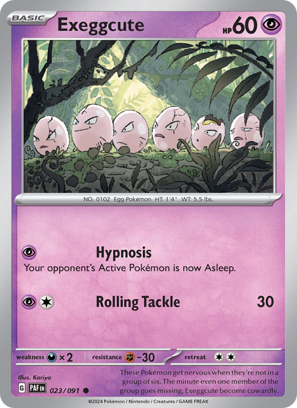 PAF Paldean Fates 023/245 Exeggcute (Common - normal)