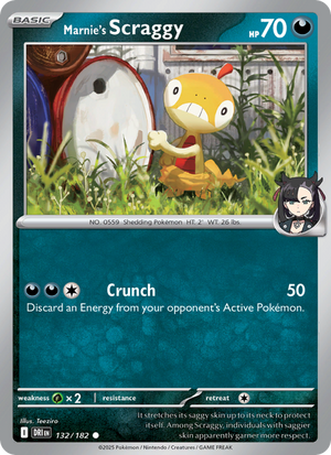 DRI Destined Rivals 132/244 Marnie's Scraggy (Common - normal)