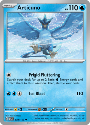 JTG Journey Together 032/190 Articuno (Uncommon - holo)
