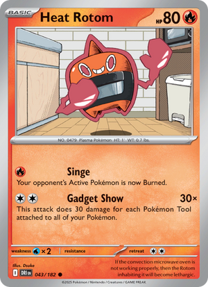DRI Destined Rivals 043/244 Heat Rotom (Common - reverse)